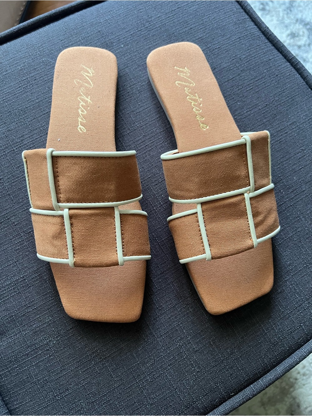 Matisse Linen Slide Sandal